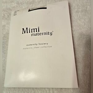 Mimi Maternity Black Hosiery Maternity Lycra Sheer Collection NIP Size: C
